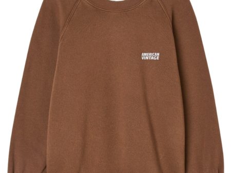 American Vintage Marron Glace Vintage Izubird Sweatshirt Online