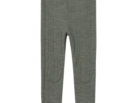 Name It Mulled Basil Wang Wool Needle Long Johns Solid Noos Discount