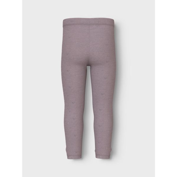 Name It Purple Dove Wang Uld Neddle Leggings Solid Noos Cheap