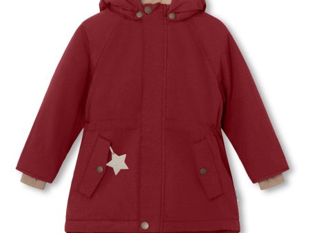 Mini A ture Red merlot Vikania Fleece Vinterjakke Online Sale