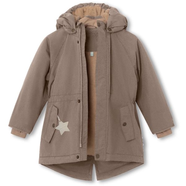 Mini A ture Morel grey Vikania Fleece Vinterjakke Online