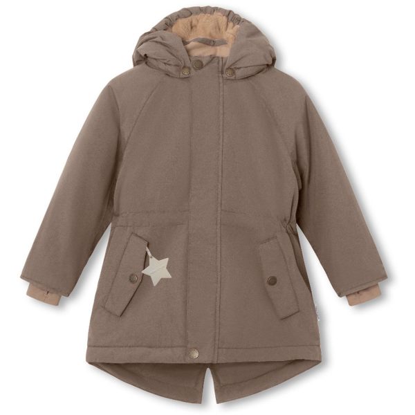 Mini A ture Morel grey Vikania Fleece Vinterjakke Online