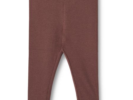 Wheat Eggplant Rib Leggings Maddy on Sale