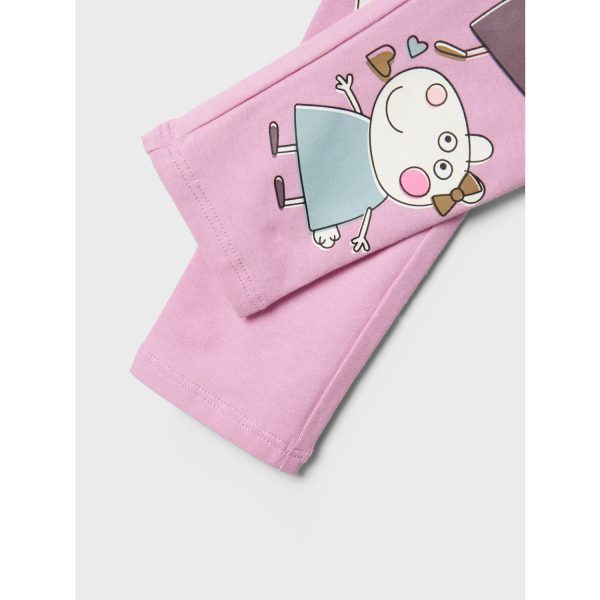 Name It Pastel Lavender Amma Peppa Pig Leggings For Discount