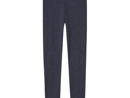 Name It Ombre Blue Wang Uld Needle Long Johns Solid on Sale