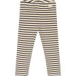 Petit Piao Indigo Plum Dark Off White Leggings Modal Striped Online Hot Sale