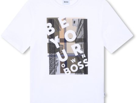 Hugo Boss White Short Sleeves T-Shirt Fashion