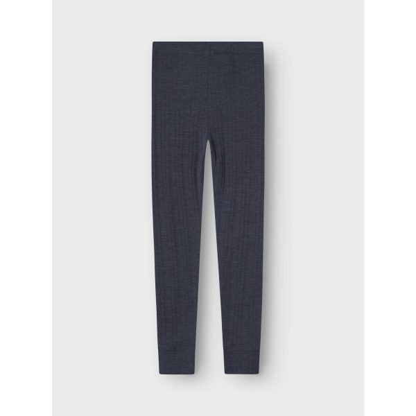 Name It Ombre Blue Wang Uld Needle Long Johns Solid on Sale