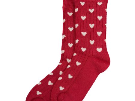 minipop® Chili Pepper Off White Bambus Heart Strømper Discount