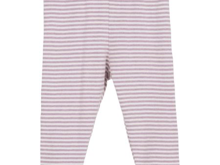 Serendipity Lilac Offwhite Leggings Stripe Fashion