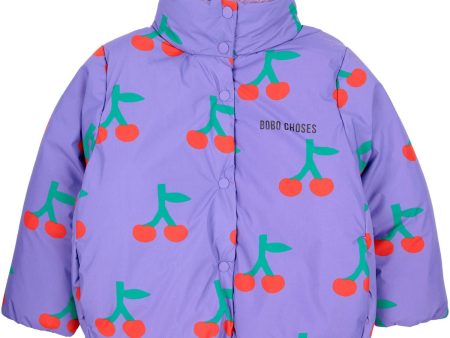 Bobo Choses Lavender Bobo Cherry All Over Anorak For Discount