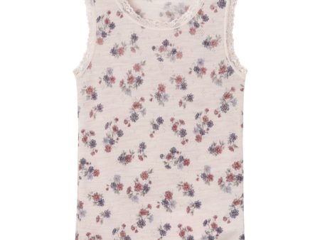 Name It Lilac Ash Aop Wang Uld Needle Tank Top Noos Cheap