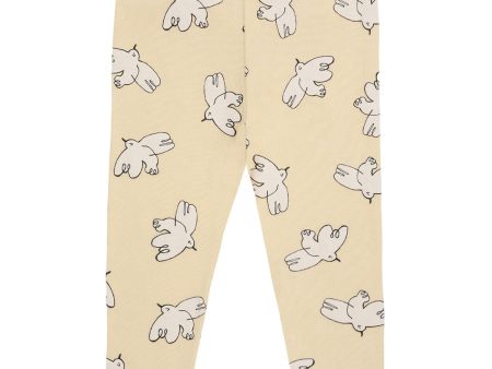 Bobo Choses Light Yellow Freedom Bird All Over Leggings Online now