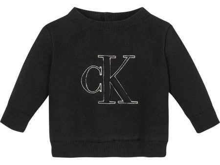 Calvin Klein Ck Black Monogram Logo Sweatshirt Supply