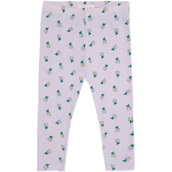 Bobo Choses Lavender Pansy Flower All Over Leggings Sale