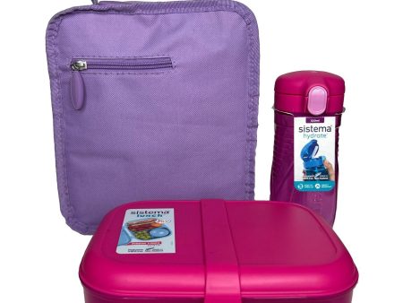 Sistema Lunchtime 3-pak Pink Purple Online Sale