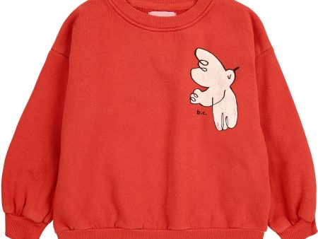 Bobo Choses Red Freedom Bird Sweatshirt Fashion