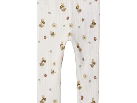 Lil Atelier Coconut Milk Lavo Elf Slim Leggings For Sale