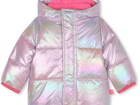 Billieblush Pink Pale Puffer Jakke Supply