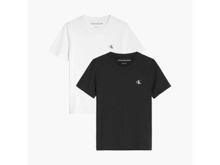 Calvin Klein White   Black 2-Pack Monogram T-Shirt Cheap