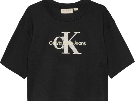 Calvin Klein Ck Black Teddy Monologo T-Shirt For Sale