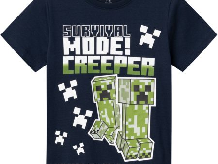 Name It Dark Sapphire Mylius Minecraft T-Shirt Noos Online Sale