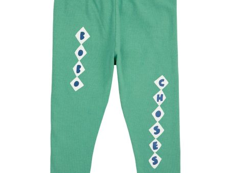 Bobo Choses Green Bobo Choses Diamonds Leggings Online now